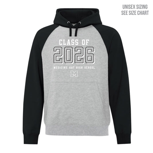 MHHS Grad 2026 Two-Tone Pullover Unisex Hoodie (MHG26T002-F2550)