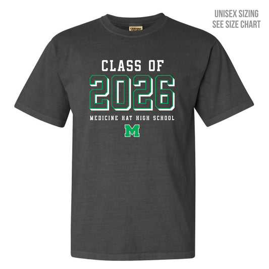 MHHS Grad 2026 Retro Dyed Unisex Ringspun T-Shirt (MHG26T001-1717)