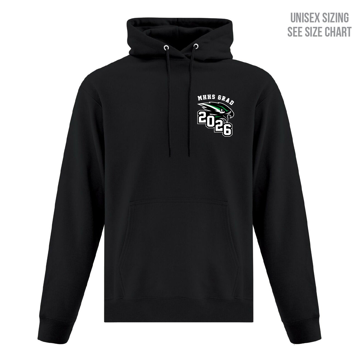 MHHS Grad 2026 Unisex Left Chest Pullover Hoodie (MHG26T003-F2500)