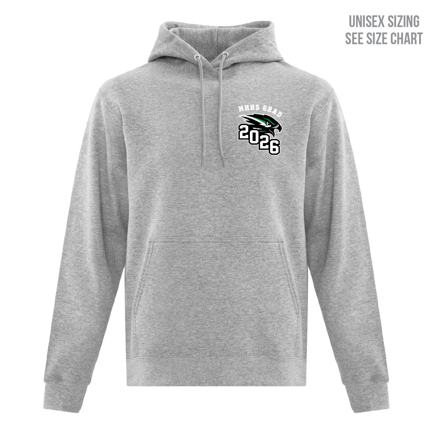 MHHS Grad 2026 Unisex Left Chest Pullover Hoodie (MHG26T003-F2500)