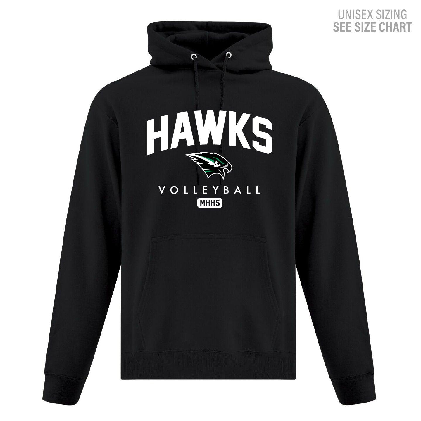 MHHS Volleyball Unisex Pullover Hoodie (MHVB25T001-F2500)