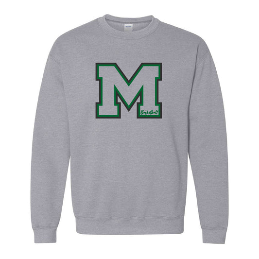 MHHS Basketball Adult Crewneck Sweatshirt (MHHSBBT002-18000)