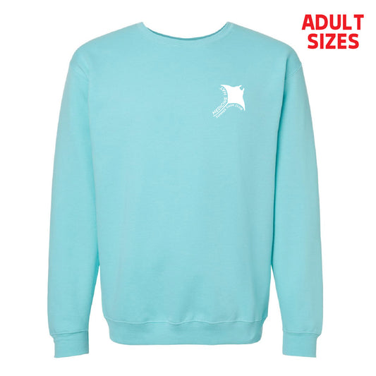 Manta Rays Left Chest Logo ADULT Crewneck Sweatshirt (MRT003-3340)