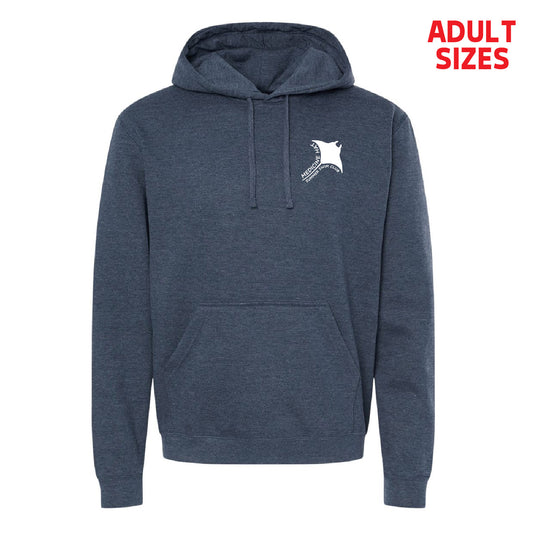 Manta Rays Left Chest Logo ADULT Pullover Hoodie (MRT003-3320)