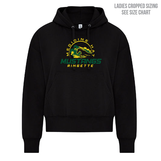 MHRA Mustangs LADIES Cropped Hoodie (MHRAT001-KOI2250L)