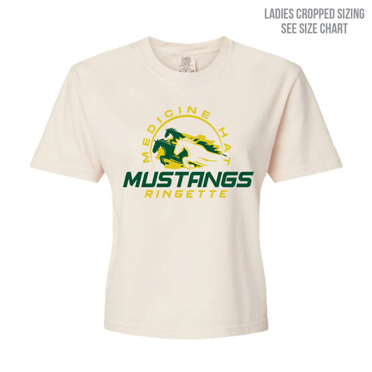 MHRA Mustangs Ladies Cropped T-Shirt (MHRAT001-3023CL)