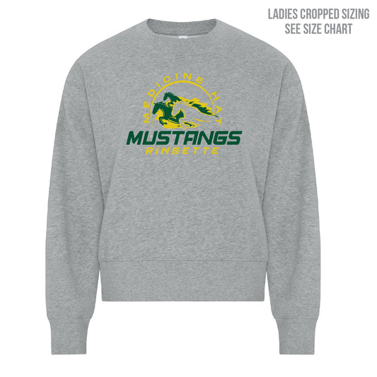 MHRA Mustangs LADIES Cropped Sweatshirt (MHRAT001-KOI2240L)
