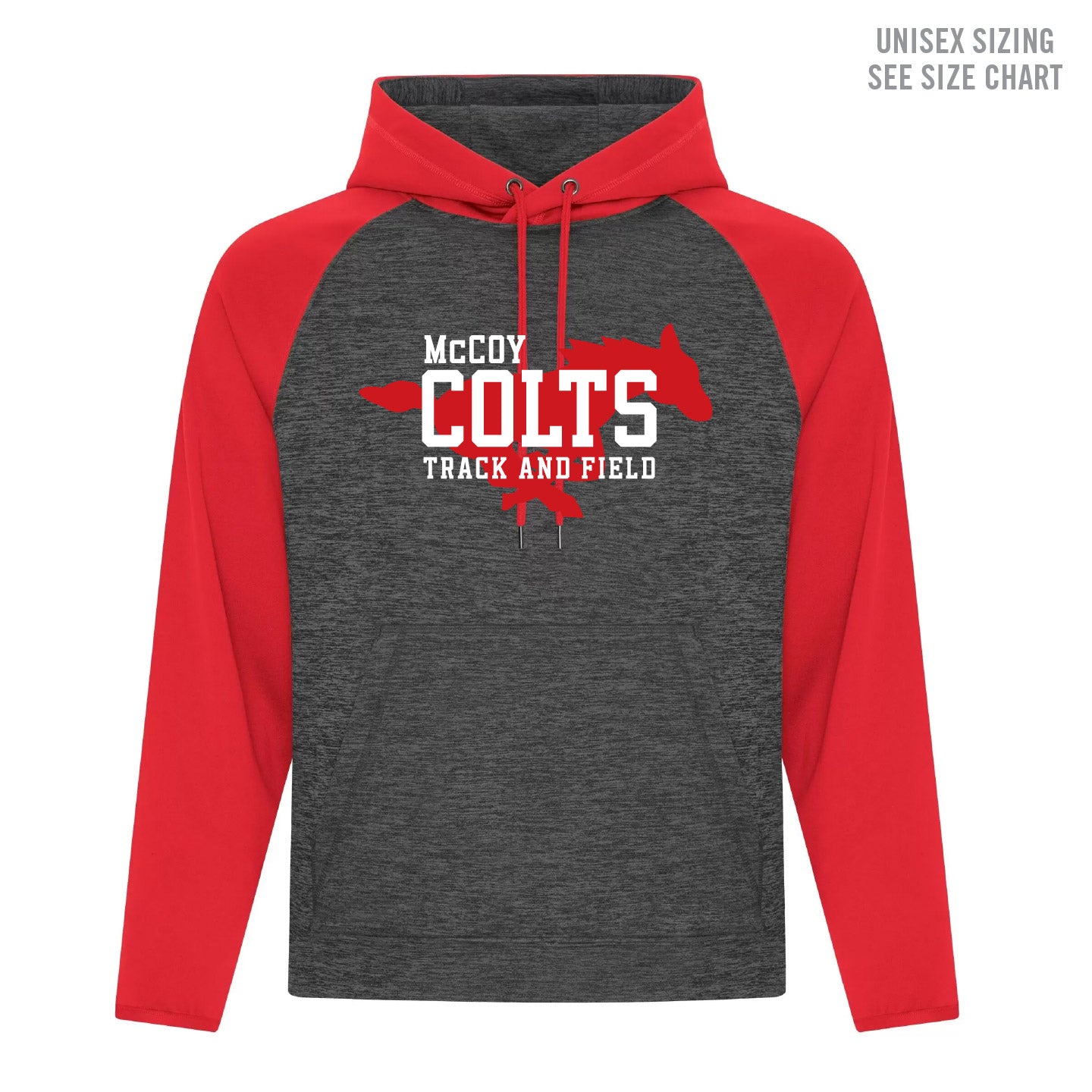McCoy Track & Field Unisex Performance Pullover Hoodie (MCTFT003-F2047)