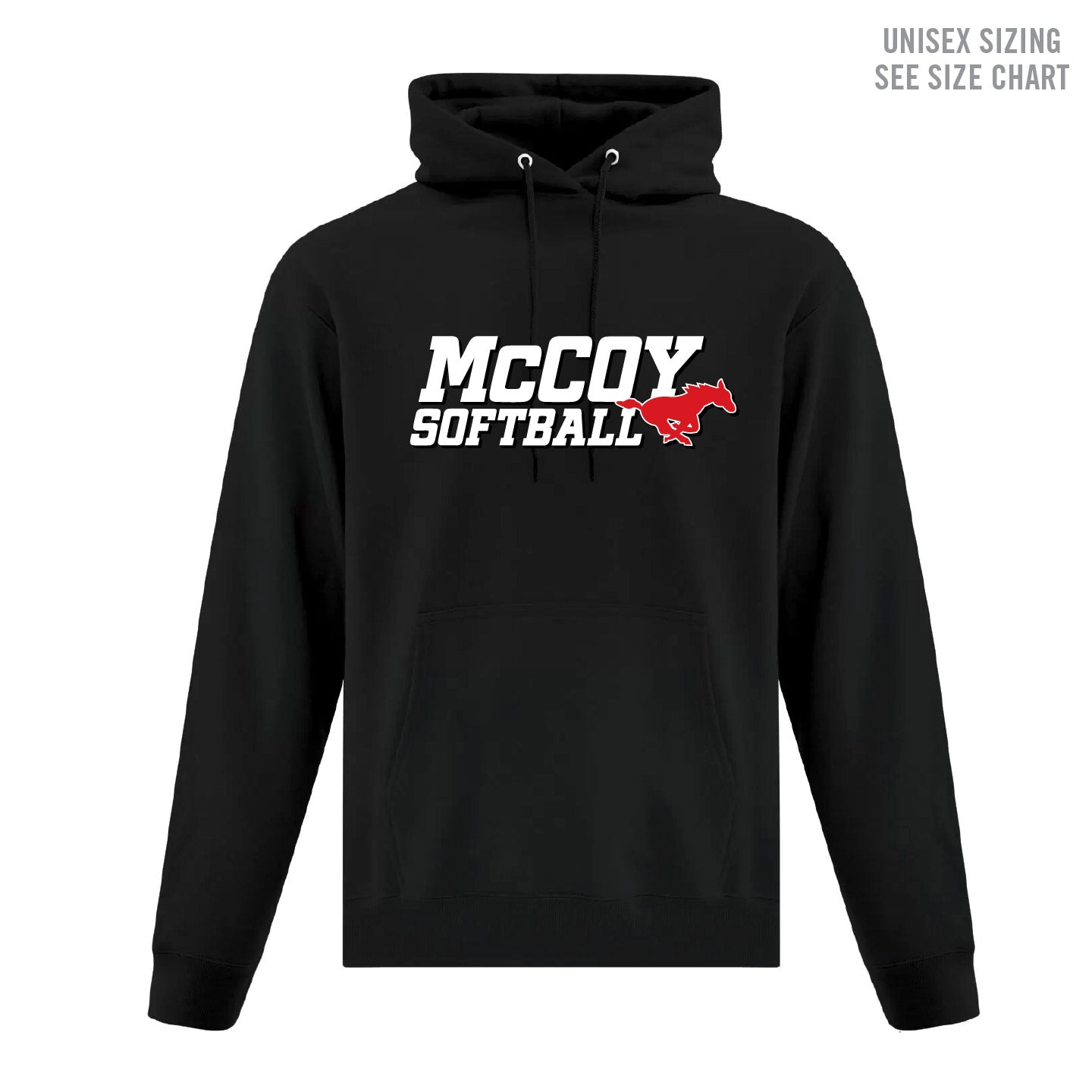 McCoy Softball Unisex Pullover Hoodie (MCSBT001-F2500)