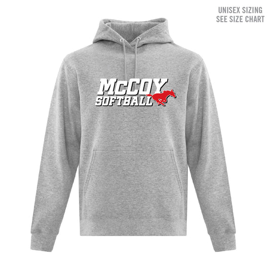 McCoy Softball Unisex Pullover Hoodie (MCSBT001-F2500)