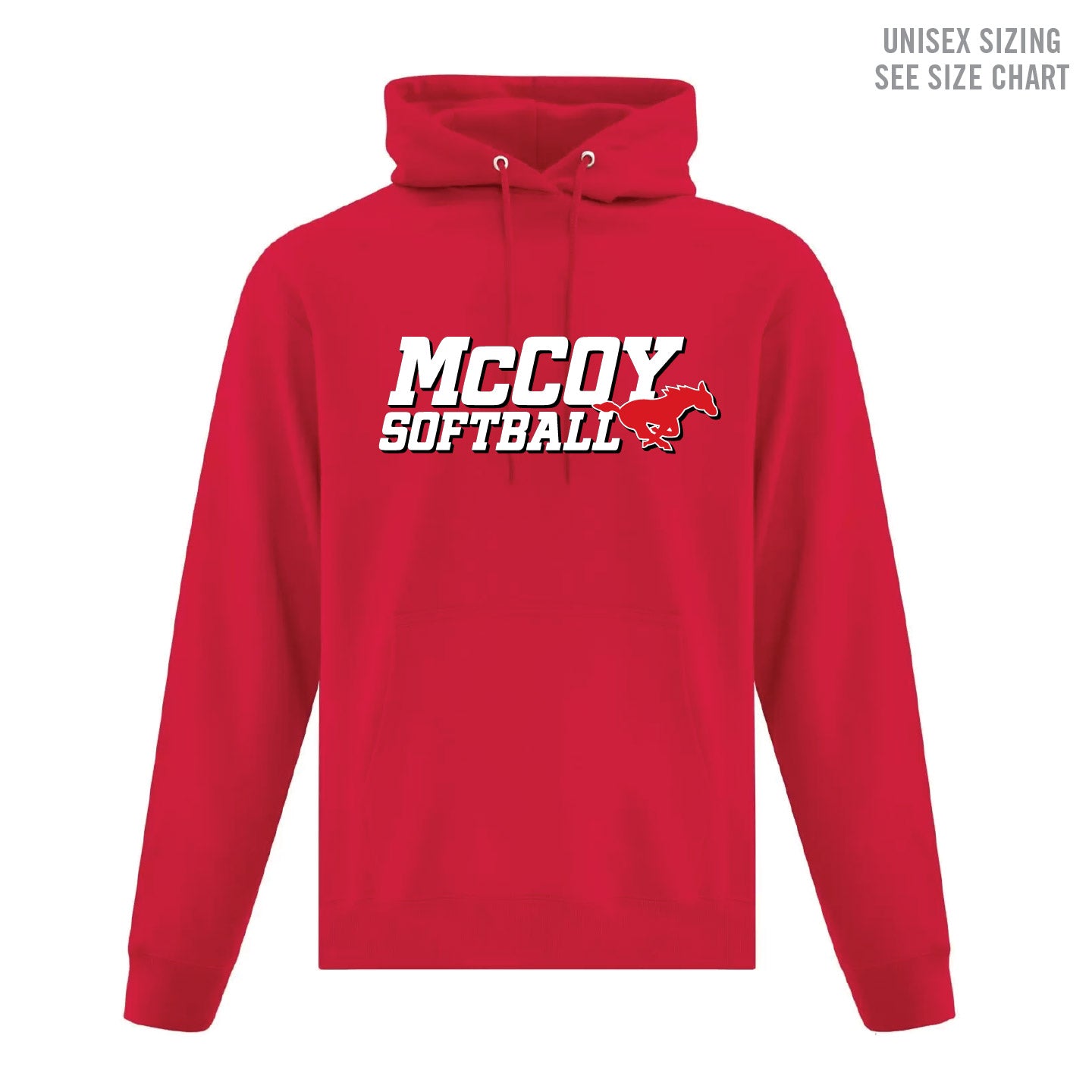 McCoy Softball Unisex Pullover Hoodie (MCSBT001-F2500)