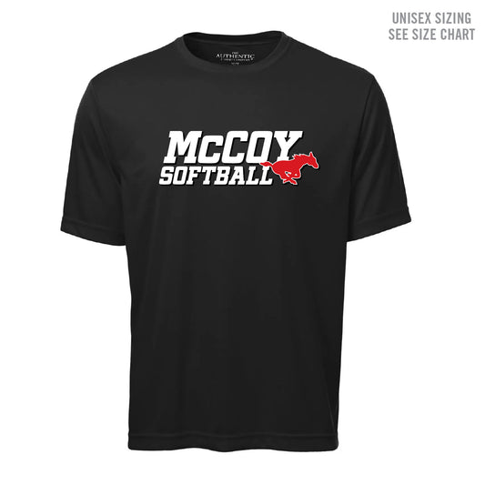 McCoy Softball Unisex Performance T-Shirt (MCSBT001-S350)