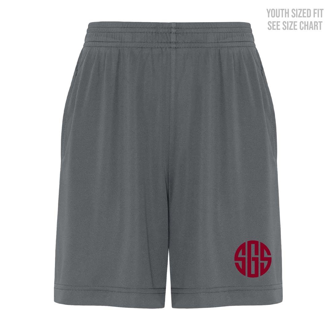 SGS Circle YOUTH Pocketed Sport Shorts (SMST007-Y357P)