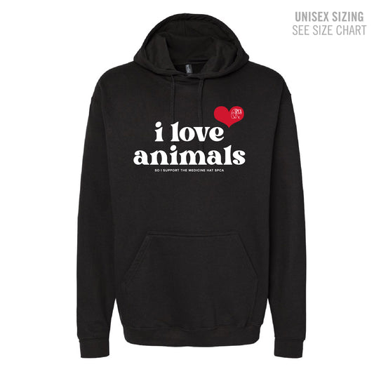 MH SPCA I Love Animals Unisex Pullover Hoodie (SPCAT019-3320)