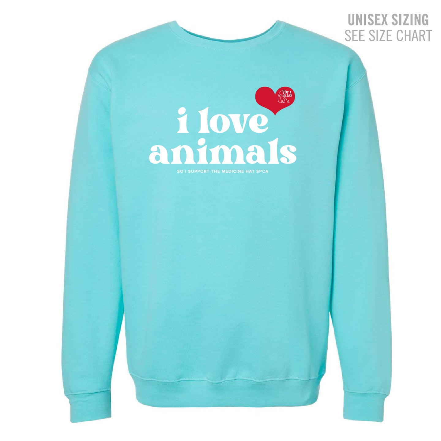 MH SPCA I Love Animals Crewneck Sweatshirt (SPCAT019-3340)
