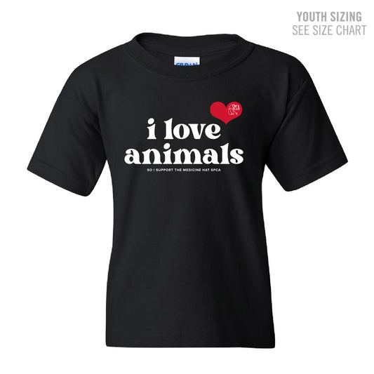 MH SPCA I Love Animals YOUTH T-Shirt (SPCAT020-5000B)