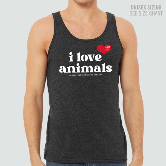 MH SPCA I Love Animals Unisex Tank Top (SPCAT019-3480CVC)