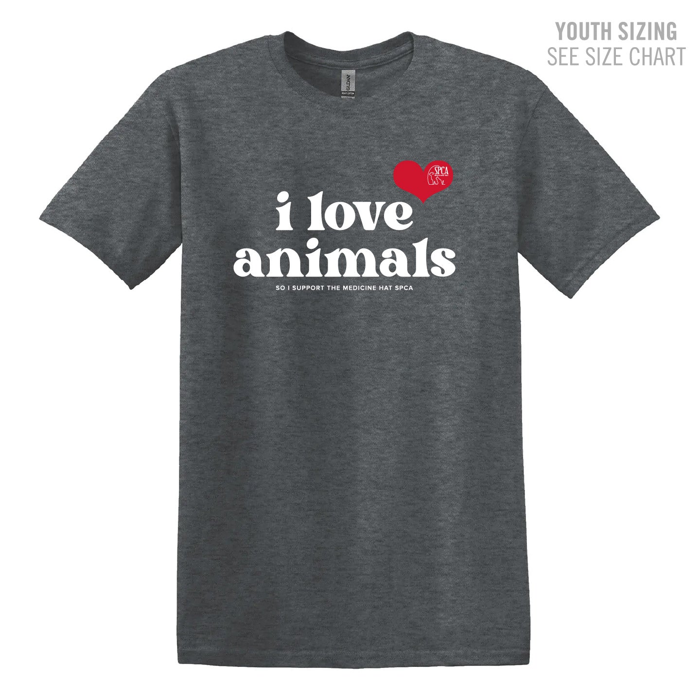 MH SPCA I Love Animals YOUTH T-Shirt (SPCAT020-5000B)