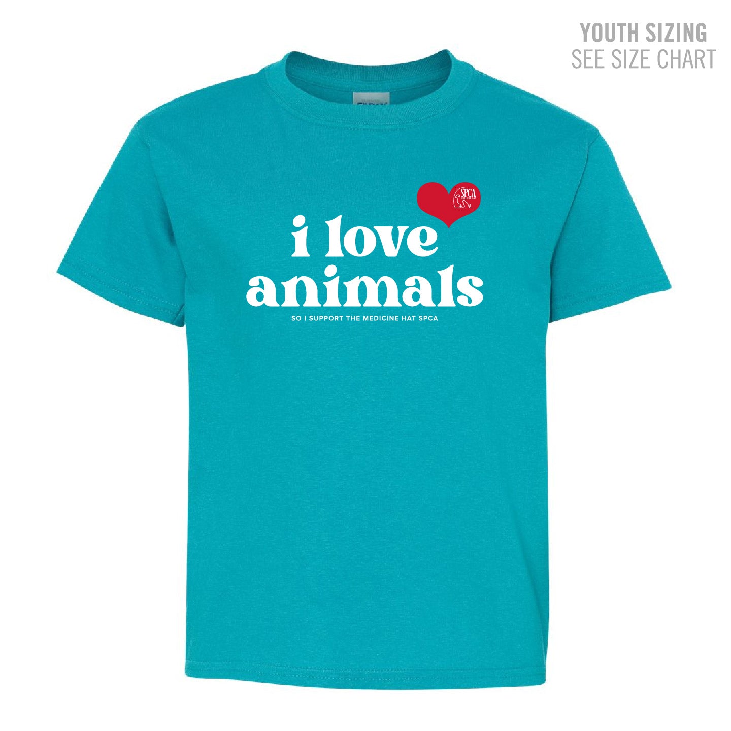 MH SPCA I Love Animals YOUTH T-Shirt (SPCAT020-5000B)