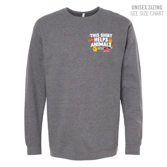 MH SPCA Helps Animals Crewneck Sweatshirt (SPCAT001-3340)