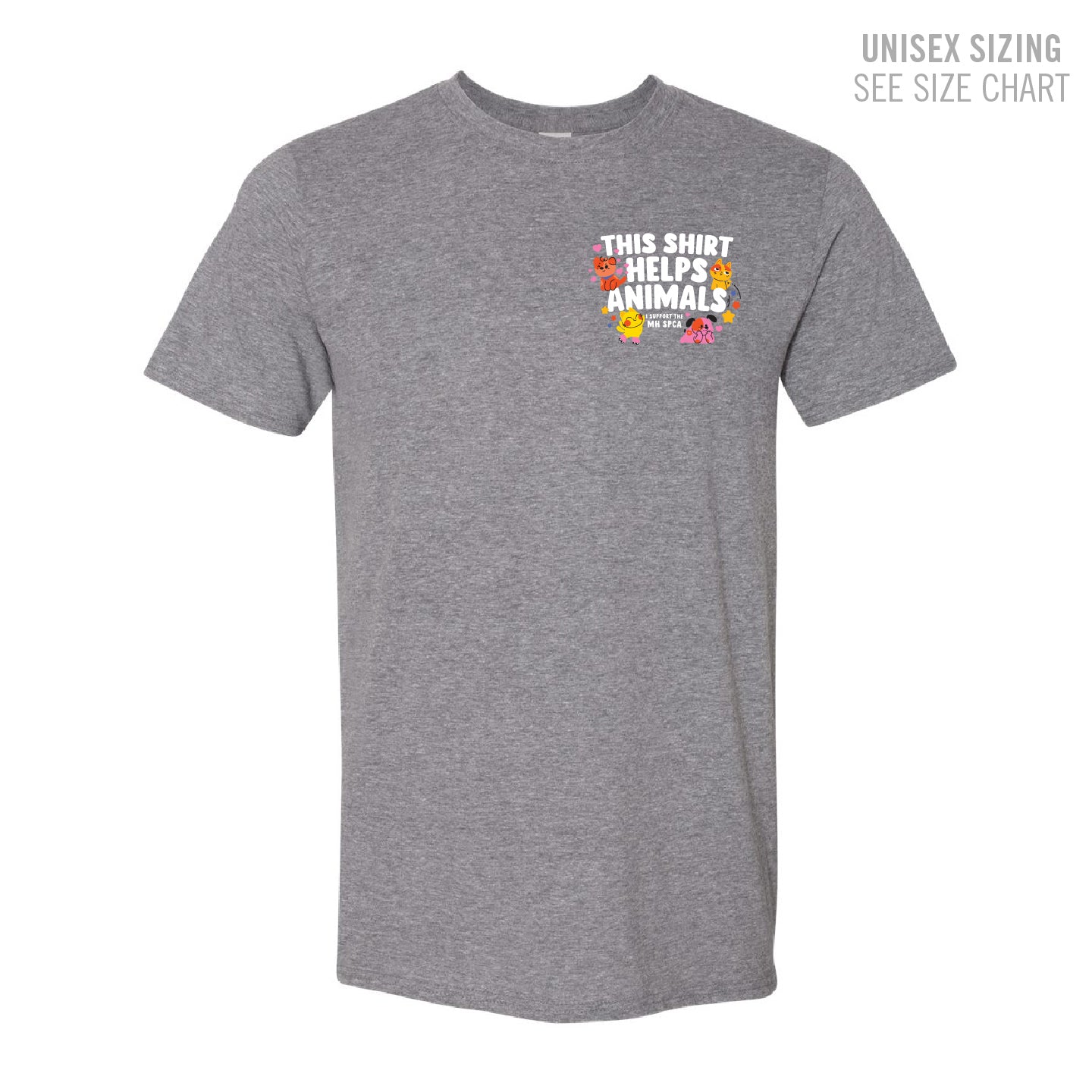 MH SPCA Helps Animals Unisex T-Shirt (SPCAT001-64000)