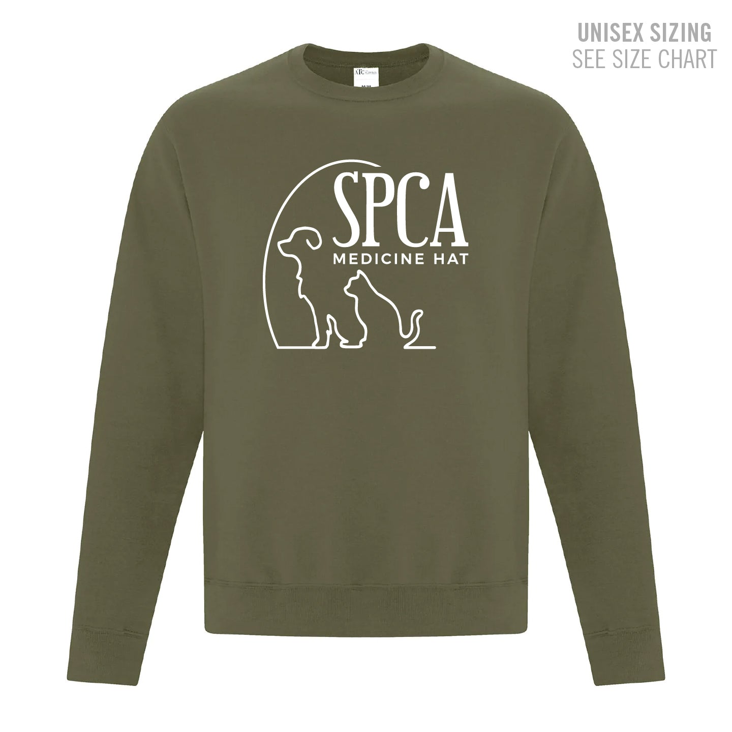 MH SPCA Large Logo Unisex Crewneck Sweatshirt (SPCAT015-F2400)