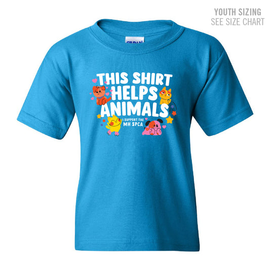 MH SPCA Helps Animals YOUTH T-Shirt (SPCAT003-5000B)