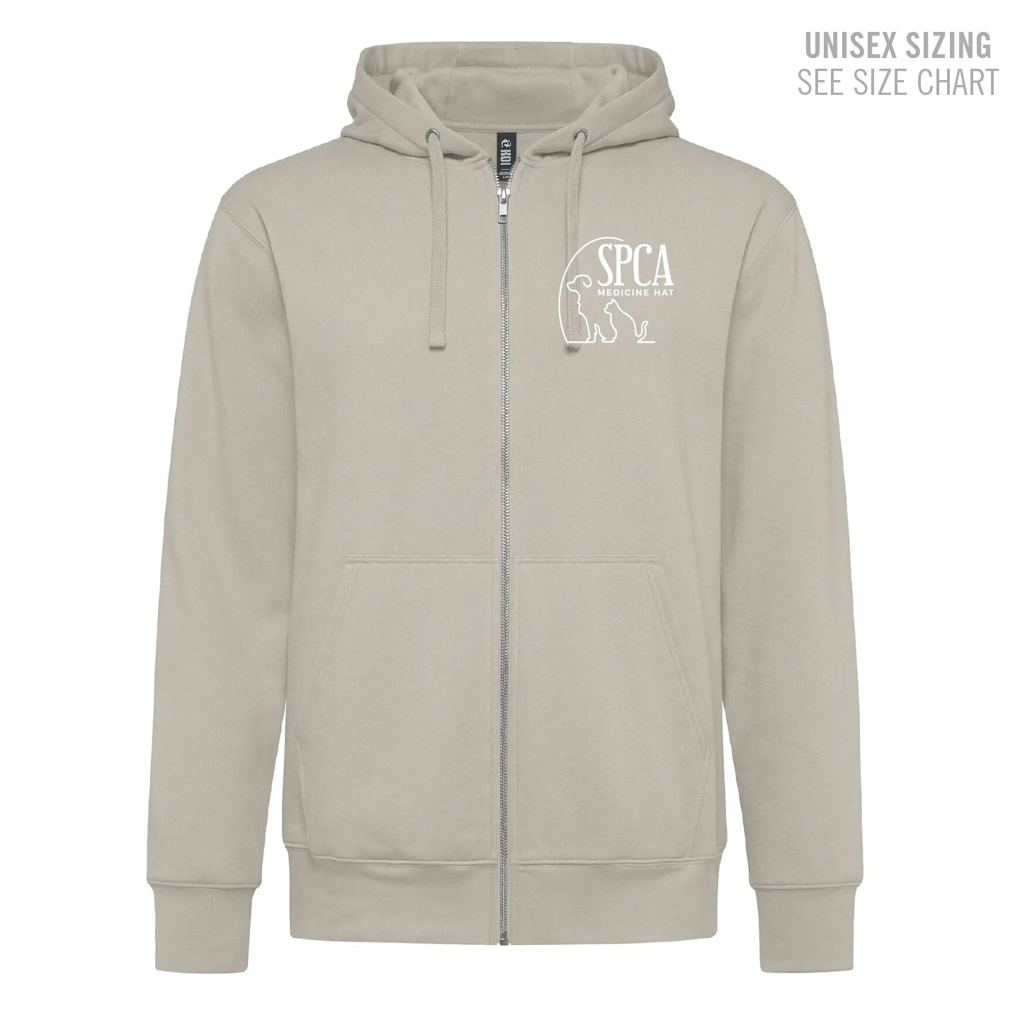MH SPCA Small Logo Unisex Triblend Zip Hoodie (SPCAT014-KOI2052)