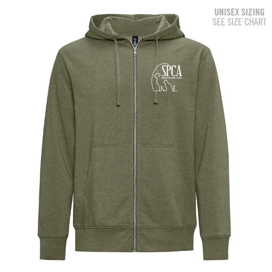 MH SPCA Small Logo Unisex Triblend Zip Hoodie (SPCAT014-KOI2052)