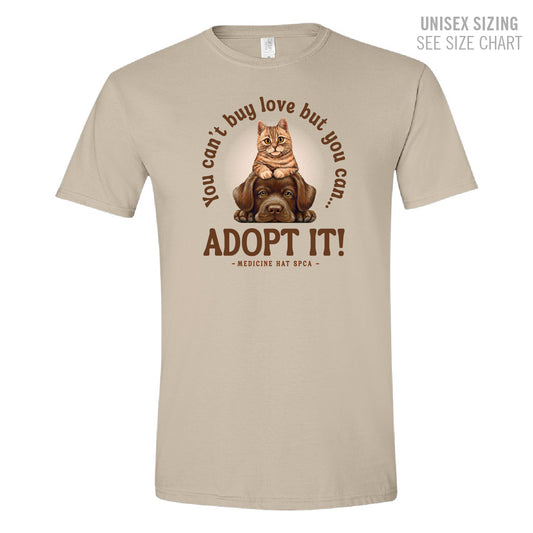 MH SPCA Adopt Love Unisex T-Shirt (SPCAT011-64000)