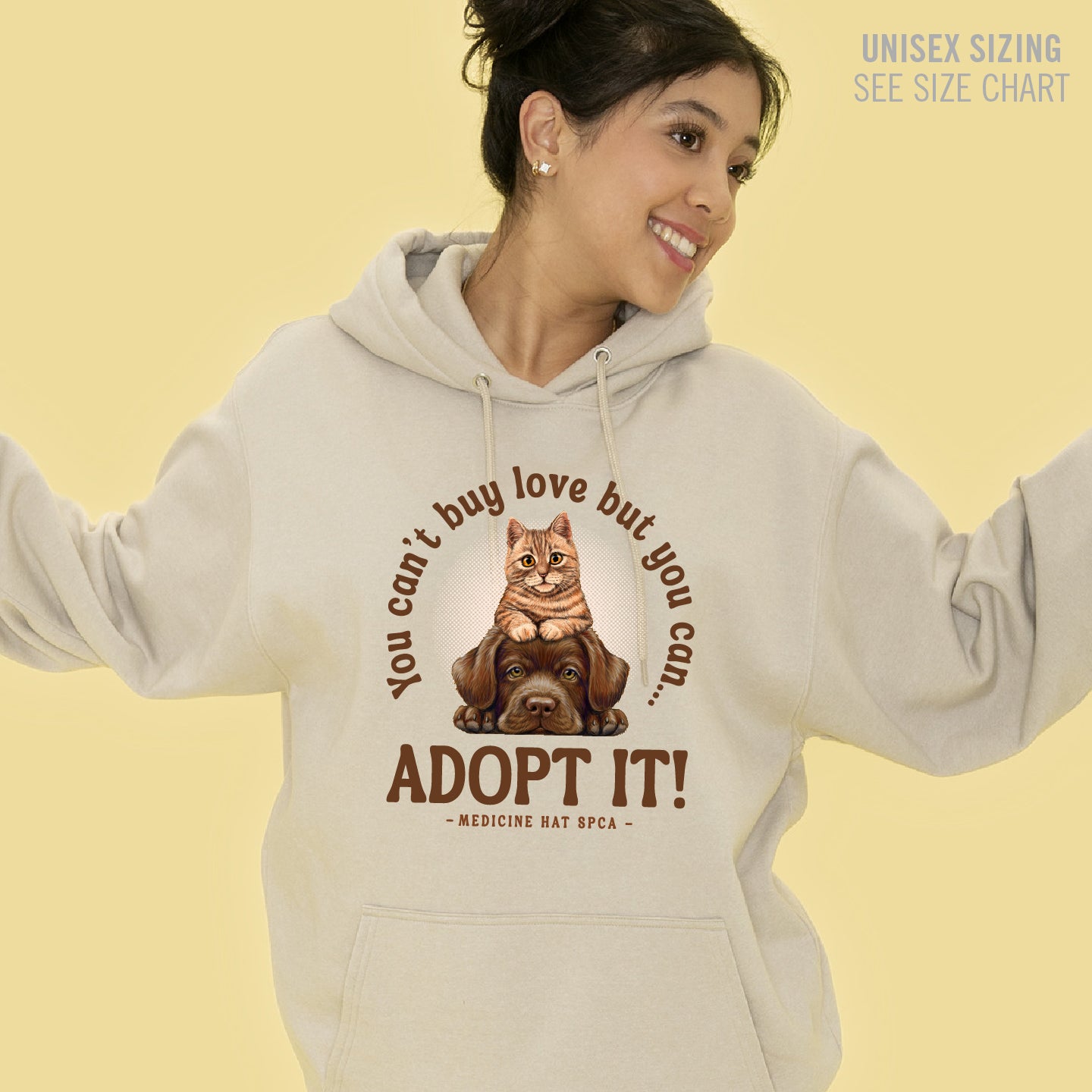 MH SPCA Adopt Love Unisex Pullover Hoodie (SPCAT011-F2500)