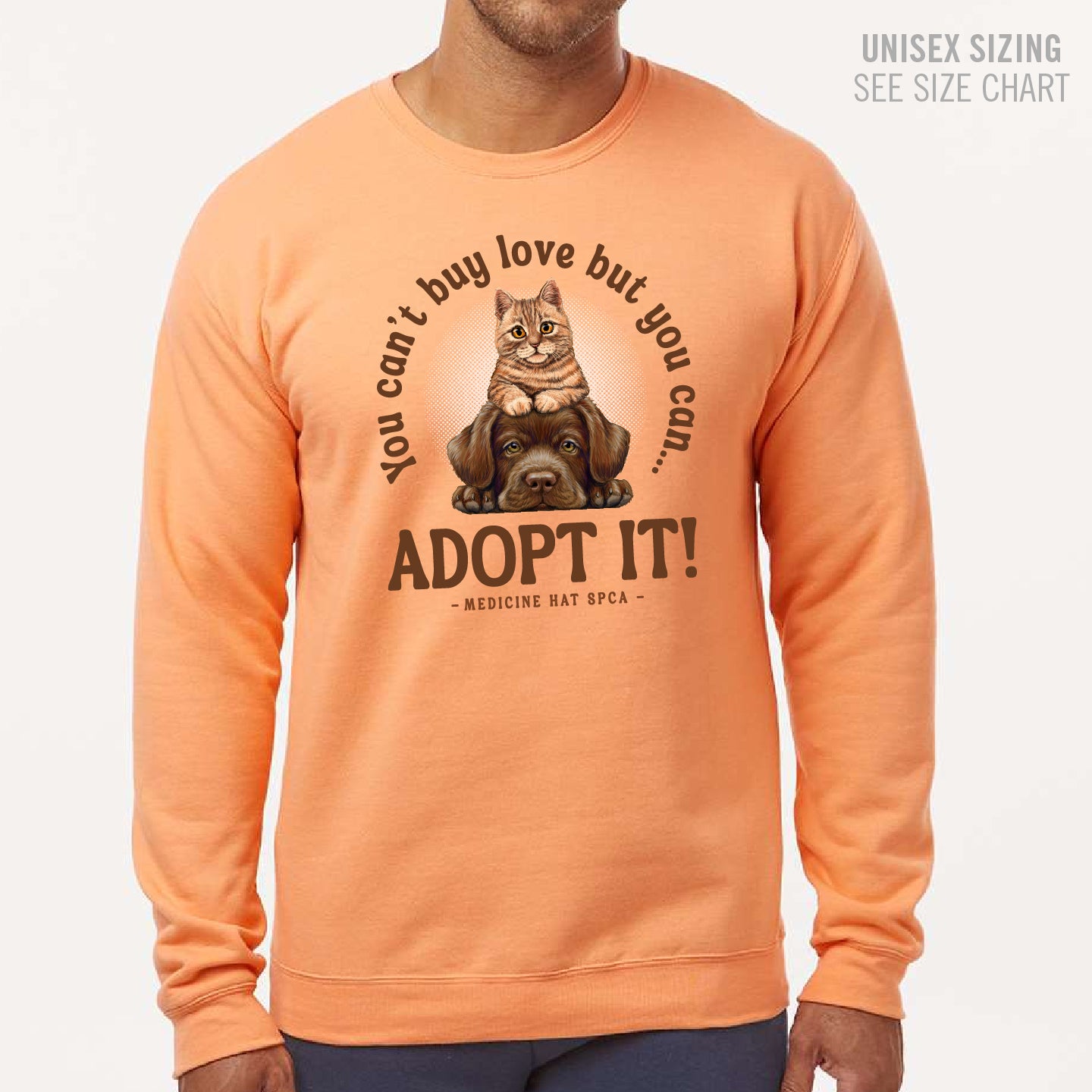 MH SPCA Adopt Love Crewneck Sweatshirt (SPCAT011-3340)