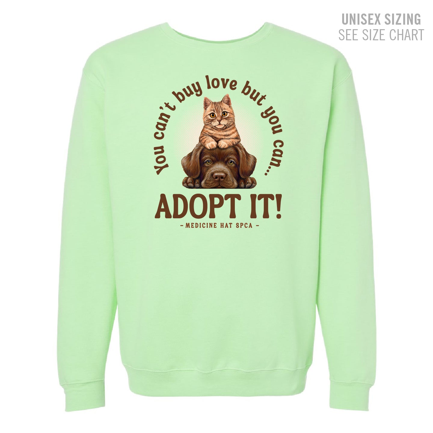 MH SPCA Adopt Love Crewneck Sweatshirt (SPCAT011-3340)