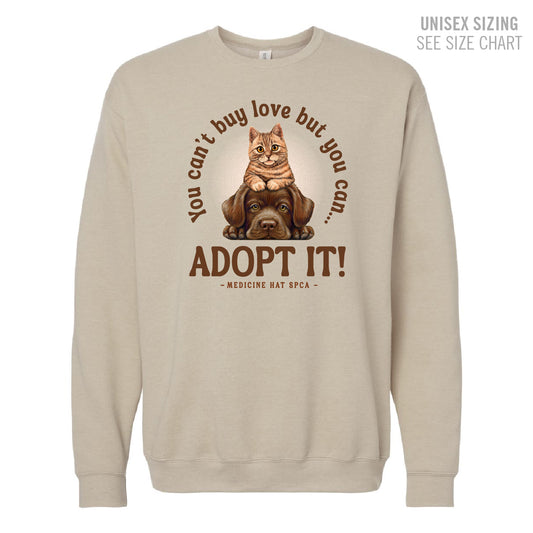 MH SPCA Adopt Love Crewneck Sweatshirt (SPCAT011-3340)