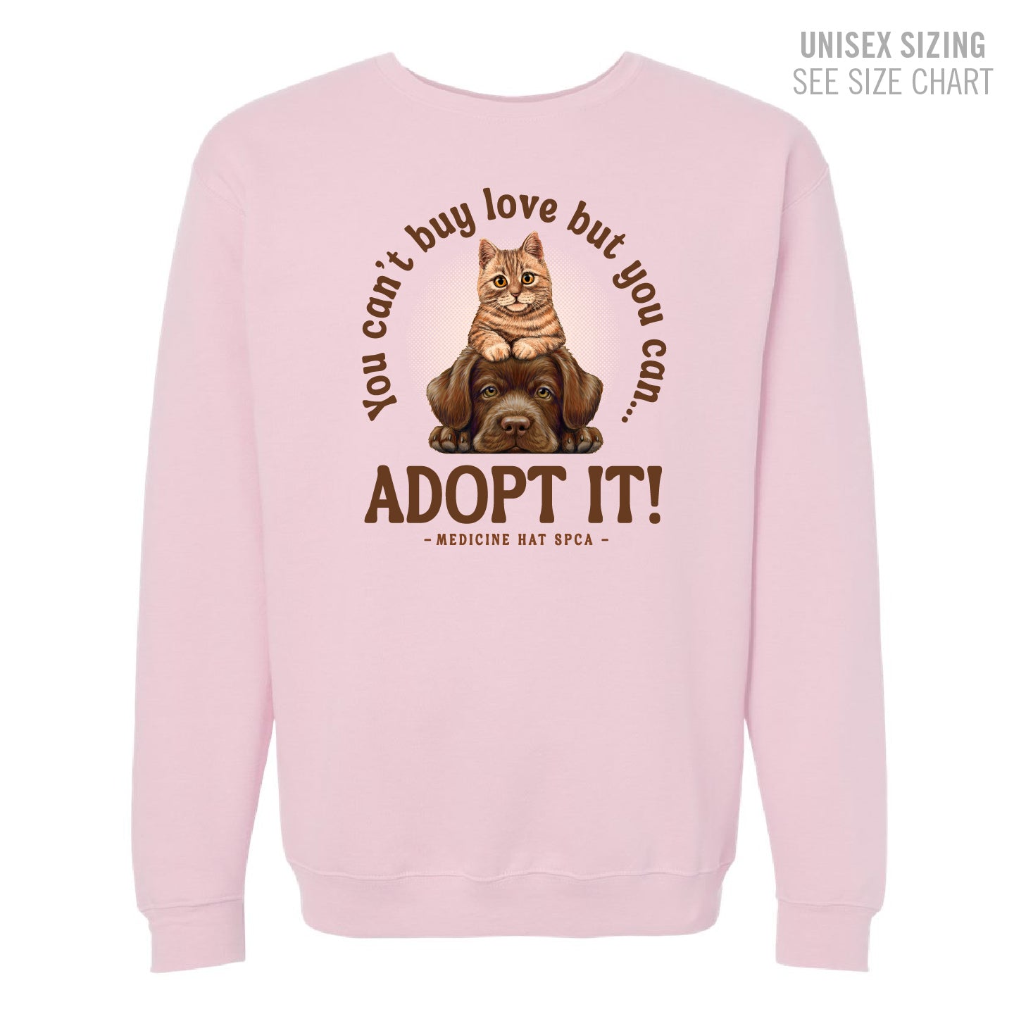 MH SPCA Adopt Love Crewneck Sweatshirt (SPCAT011-3340)