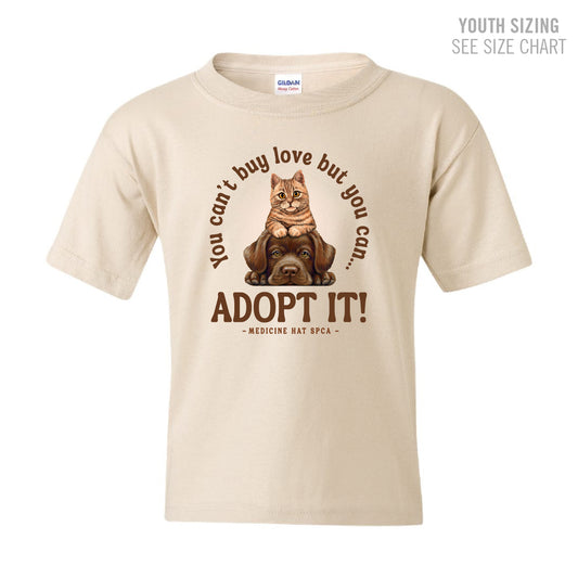 MH SPCA Adopt Love YOUTH T-Shirt (SPCAT012-5000B)