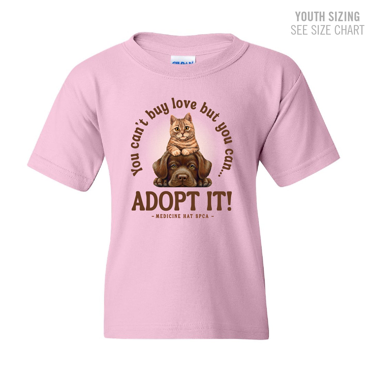 MH SPCA Adopt Love YOUTH T-Shirt (SPCAT012-5000B)