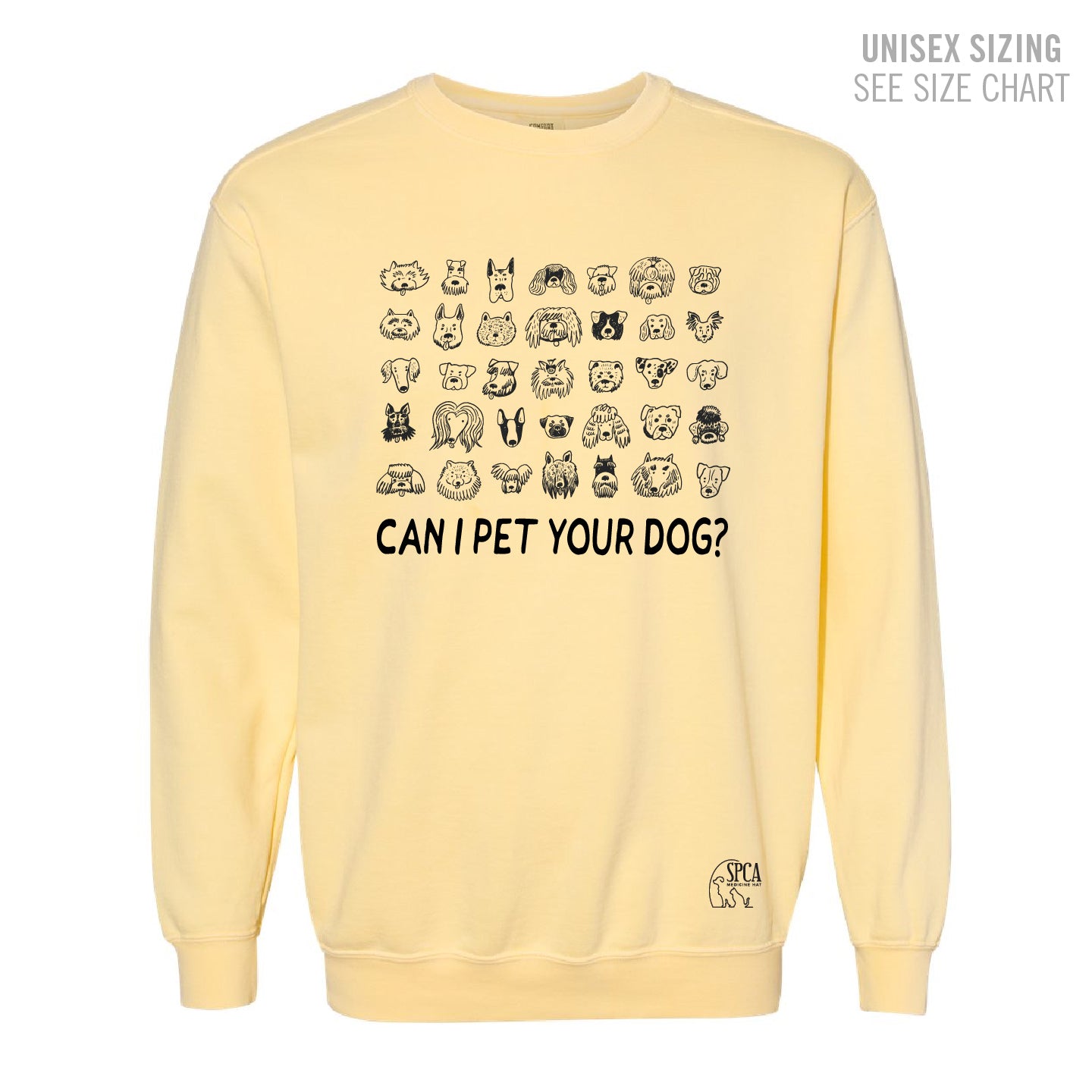 MH SPCA Dogs UNISEX Pigment Dyed Retro Crewneck (SPCAT009/17-1566)