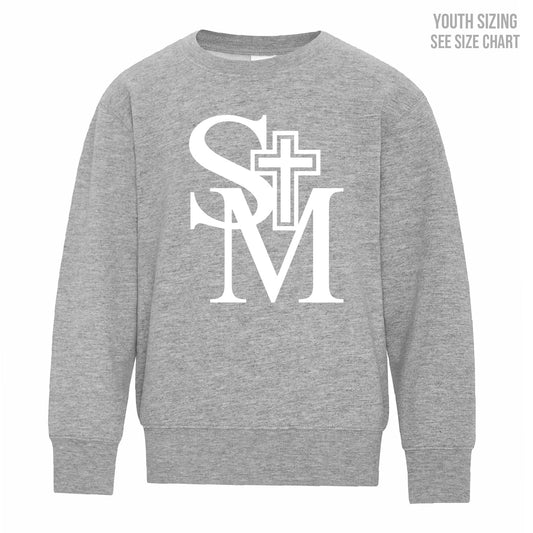 St. Michael's School YOUTH Crewneck Sweatshirt (SMST001-Y2400)