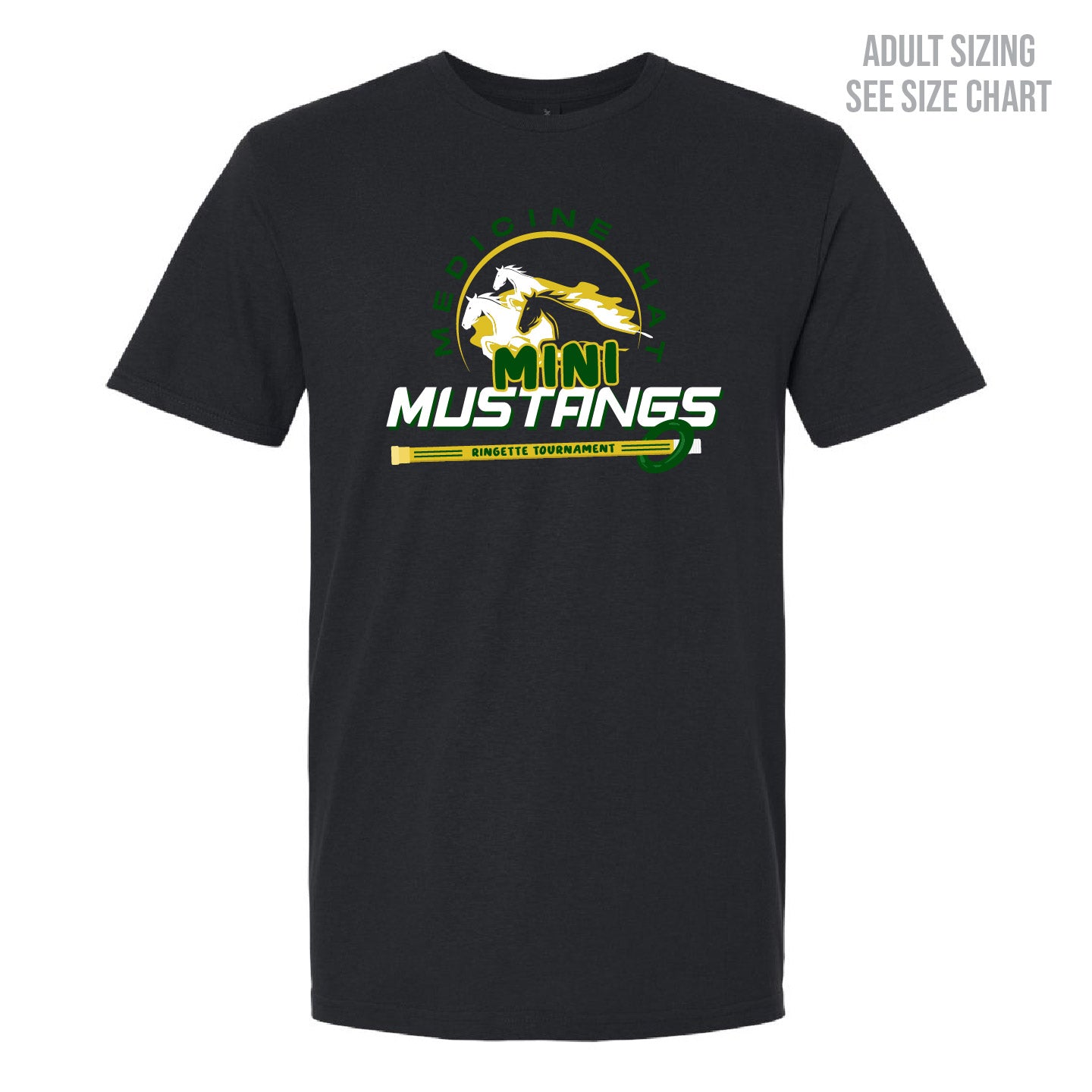 Mini Mustangs ADULT T-Shirt (MMHRAT002-64000)