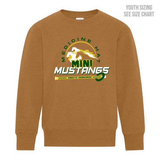 Mini Mustangs YOUTH Crewneck Sweatshirt (MMHRAT001-Y2400)