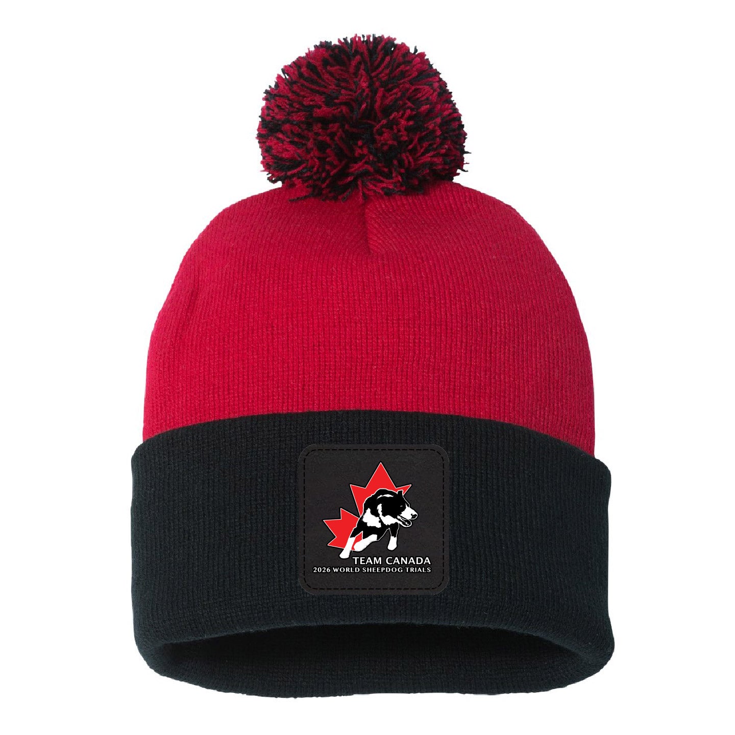 Sheepdog Patched Pom Pom Cuffed Beanie (SDTT007BP2-SP15)