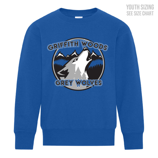 GWS YOUTH Blue Crewneck Sweatshirt (GWST004-Y2400)