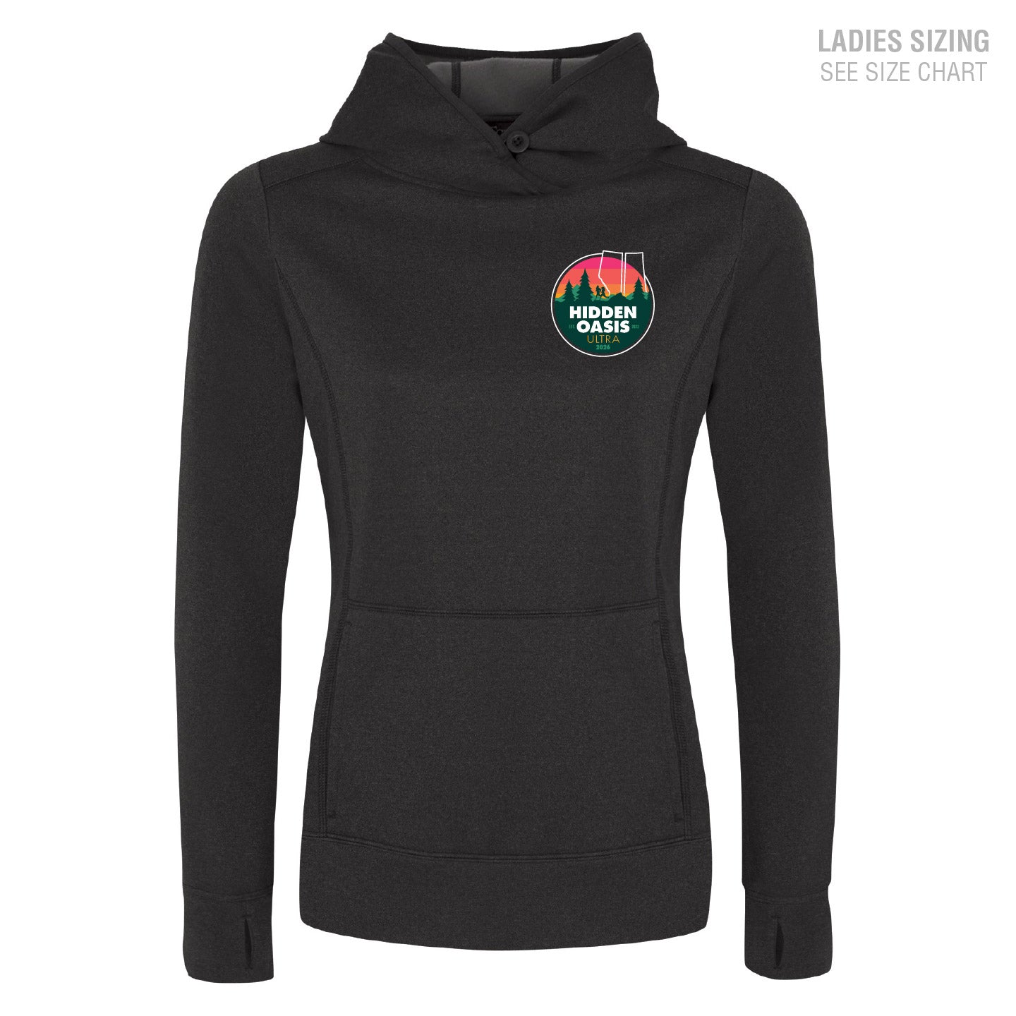 Hidden Oasis Ladies Performance Pullover Hoodie (HOT002-L2005)