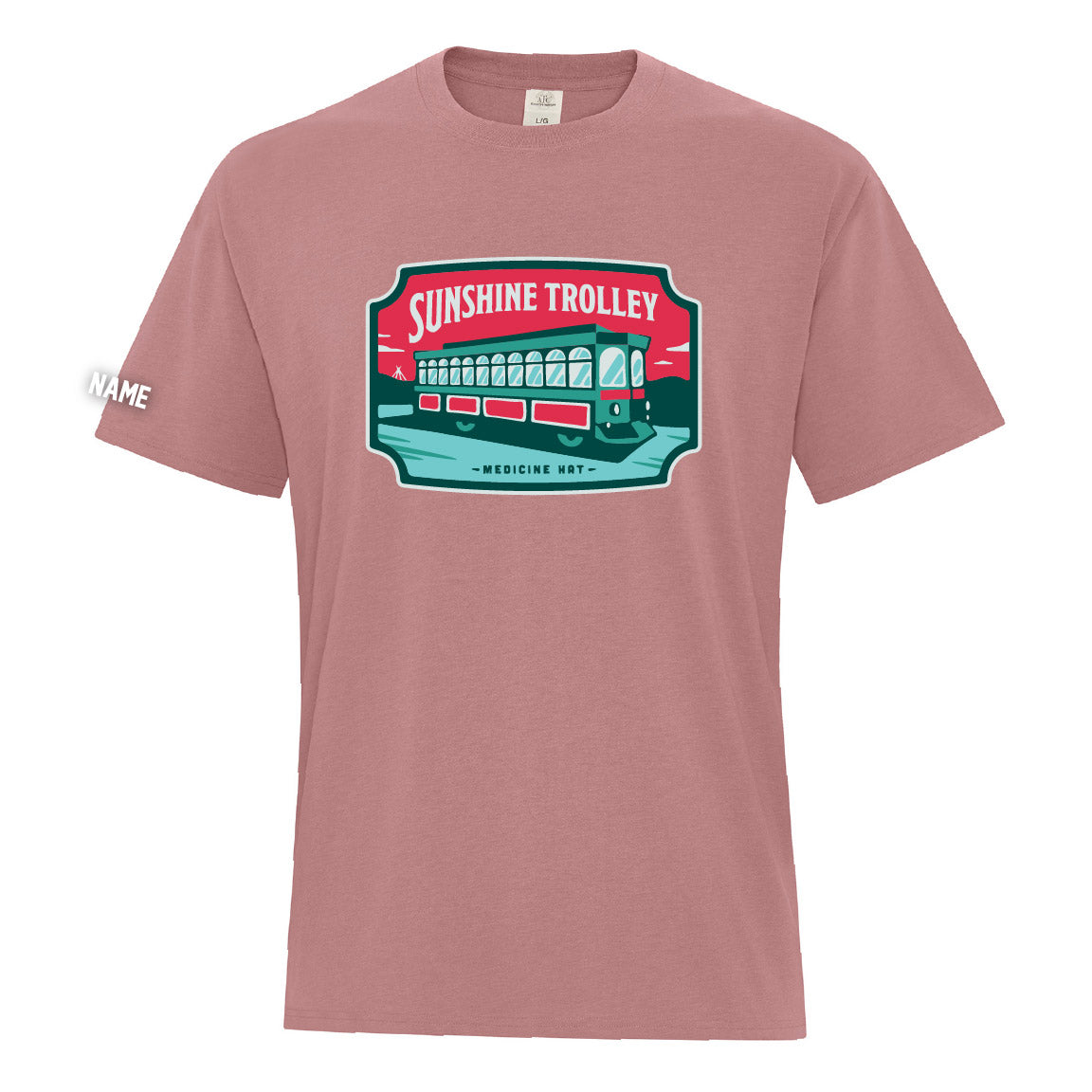Sunshine Trolley Ringspun T-Shirt (TEFT015-ATC6040)
