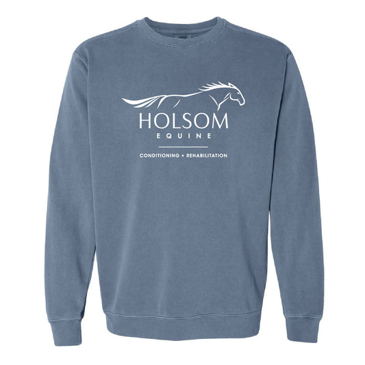 Holsom Equine UNISEX Pigment Dyed Retro Crewneck (HEQT002-1566)