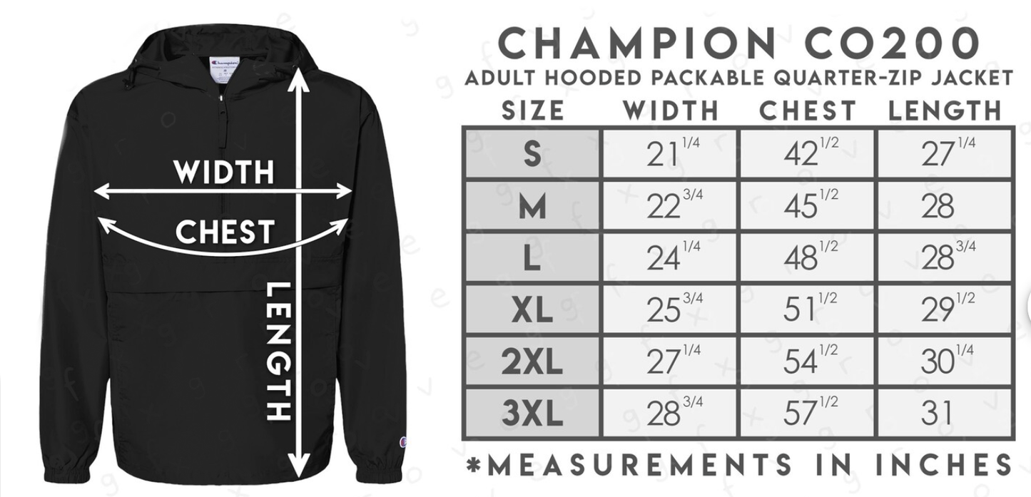 MH Lacrosse ADULT Champion Half Zip Windbreaker (MHLXT004-CO200)