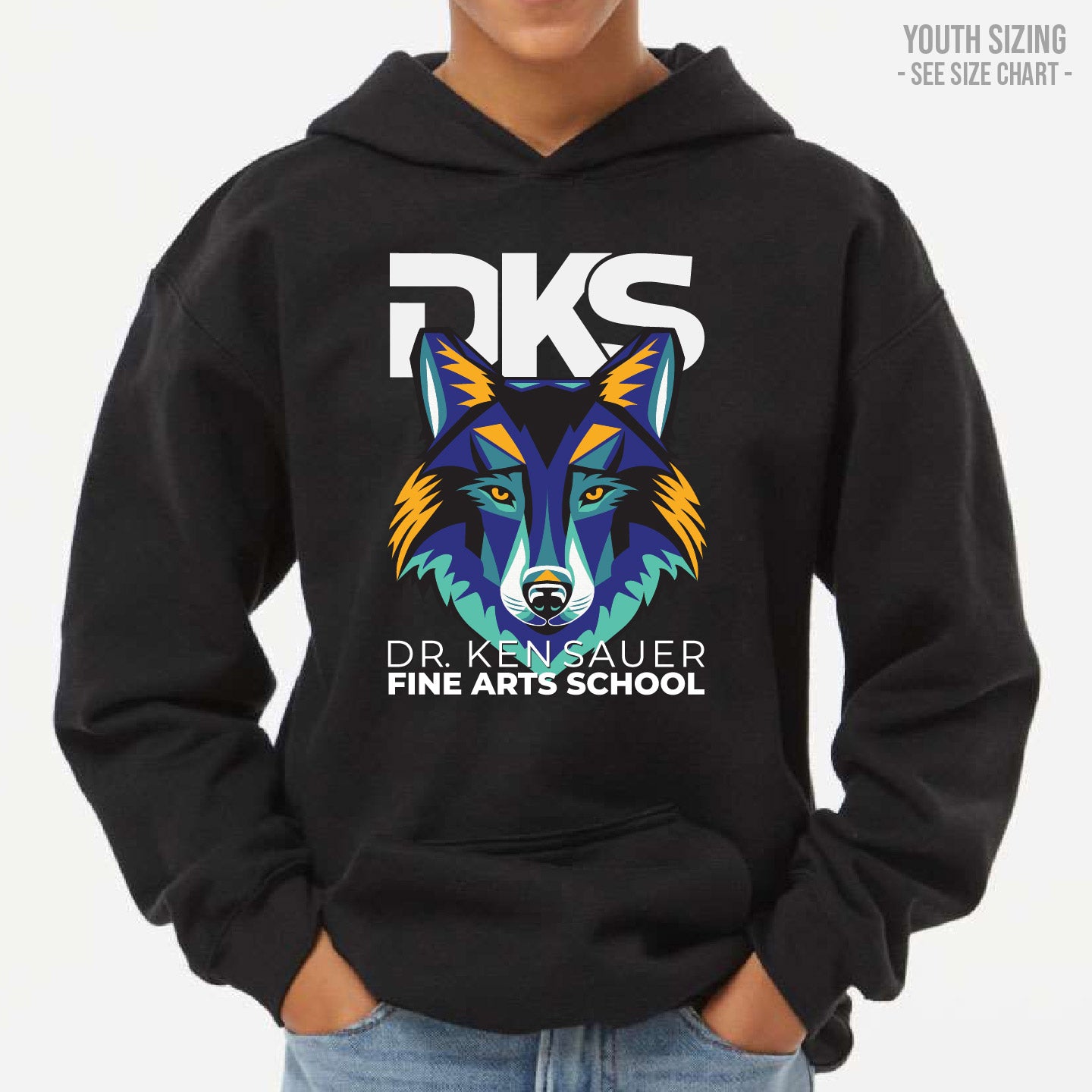 Dr. Ken Sauer Fine Arts YOUTH Pullover Hoodie (DKST007-3322)