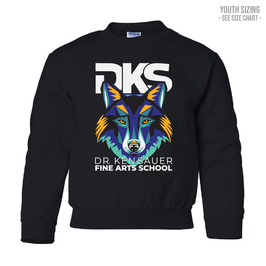 Dr. Ken Sauer Fine Arts YOUTH Crewneck Sweatshirt (DKST007-18000B)