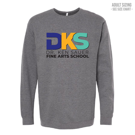 Dr. Ken Sauer Type Logo ADULT Crewneck Sweatshirt (DKST008-3340)